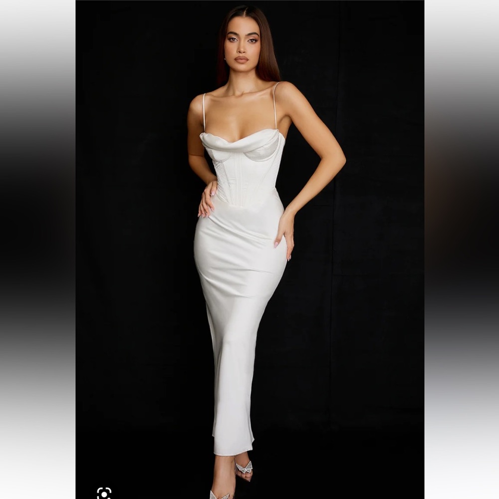 House of CB Charmaine dress white